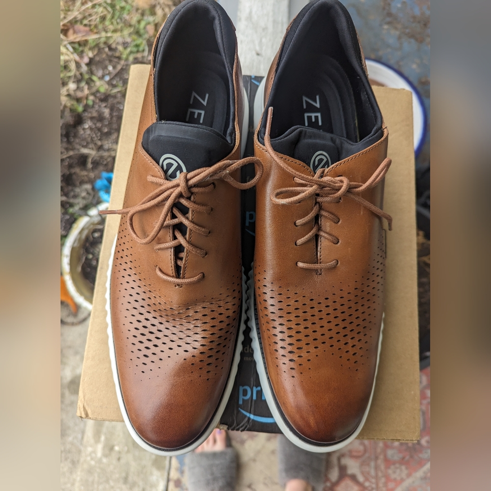 2.ZERØGRAND Laser Wingtip Oxfords